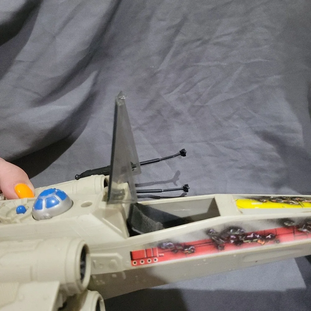 Star Wars Vintage ESB Battle Damaged X-Wing Fighter Kenner 1983 NOT Working